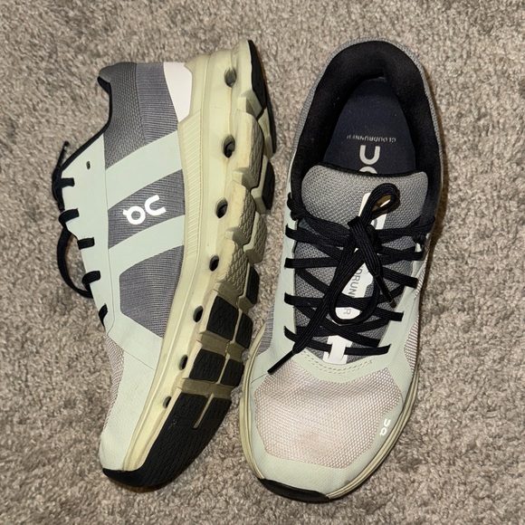 On Running Shoes - On Running Women’s Black, Gray, and White Athletic Shoes
